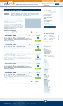 Eduhub concept Onderwerp pagina